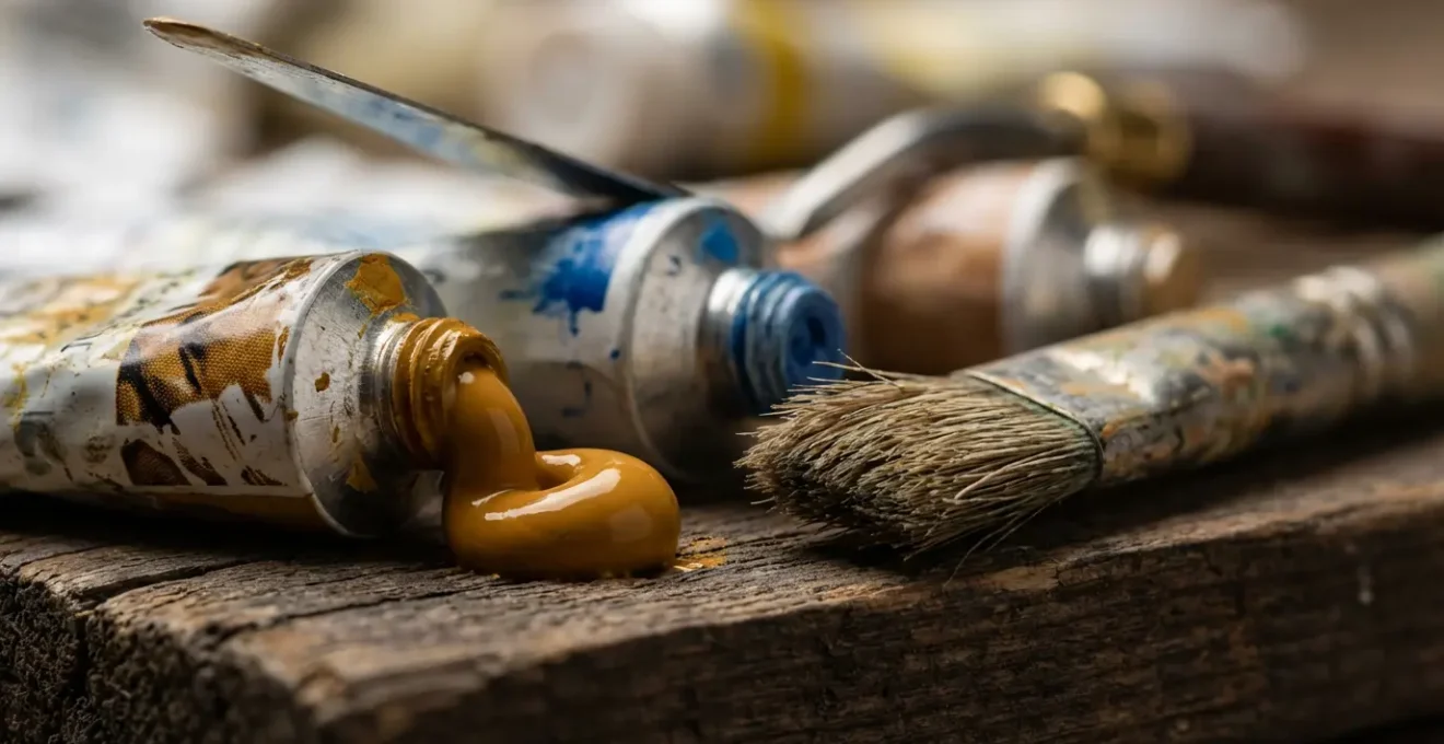 Kit de démarrage économique pour peinture acrylique avec tubes et pinceaux